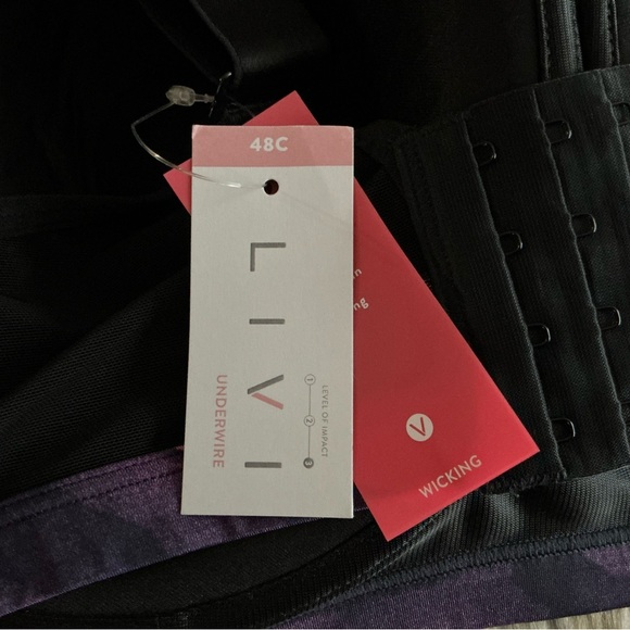 Vibrant Women's Intimates Bra - Pink and Black - Picture 2 of 2